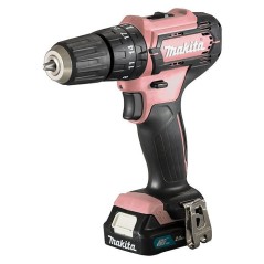 Makita HP333DSAP1 (1x2.0Ah) Pink - Powerful, Stylish & Compact Cordless Hammer Drill for Ultimate Performance!